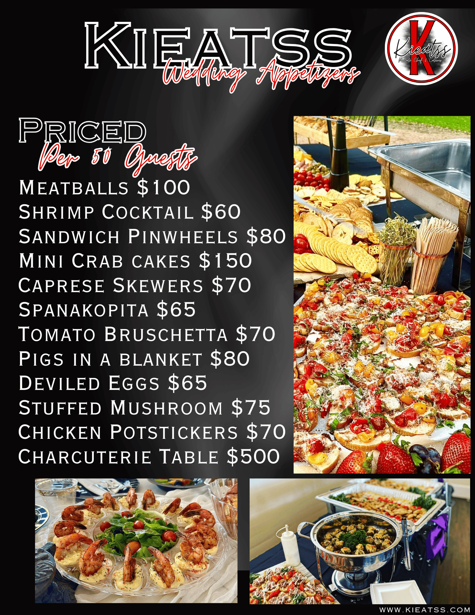 Wedding Appetizer Menu-1